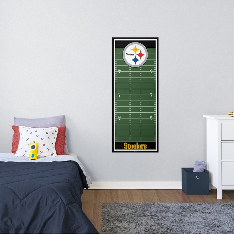 Pittsburgh Steelers – Growth Chart – Official NFL – Reusable Vinyl Wall Decal #1