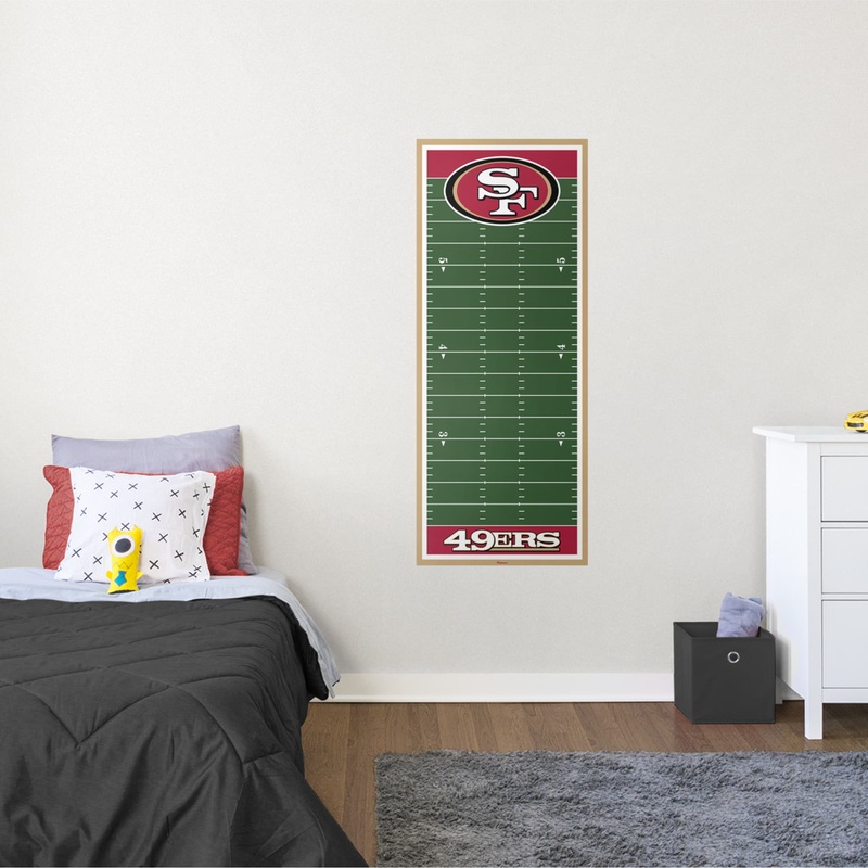 San Francisco 49ers – Growth Chart – Official NFL – Reusable Vinyl Wall Decal