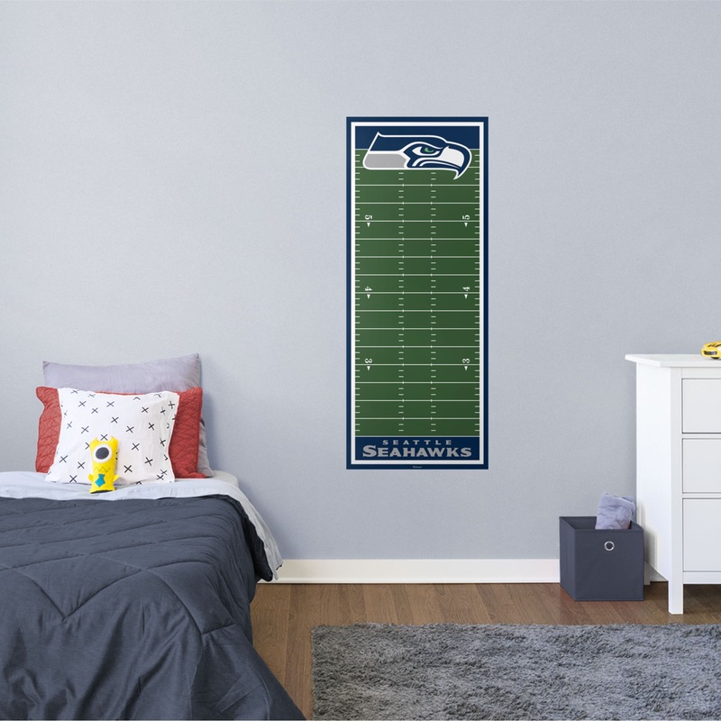 Seattle Seahawks – Growth Chart – Official NFL – Reusable Vinyl Wall Decal