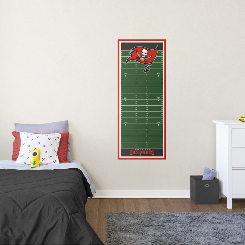 Tampa Bay Buccaneers – Growth Chart – Official NFL – Reusable Vinyl Wall Decal