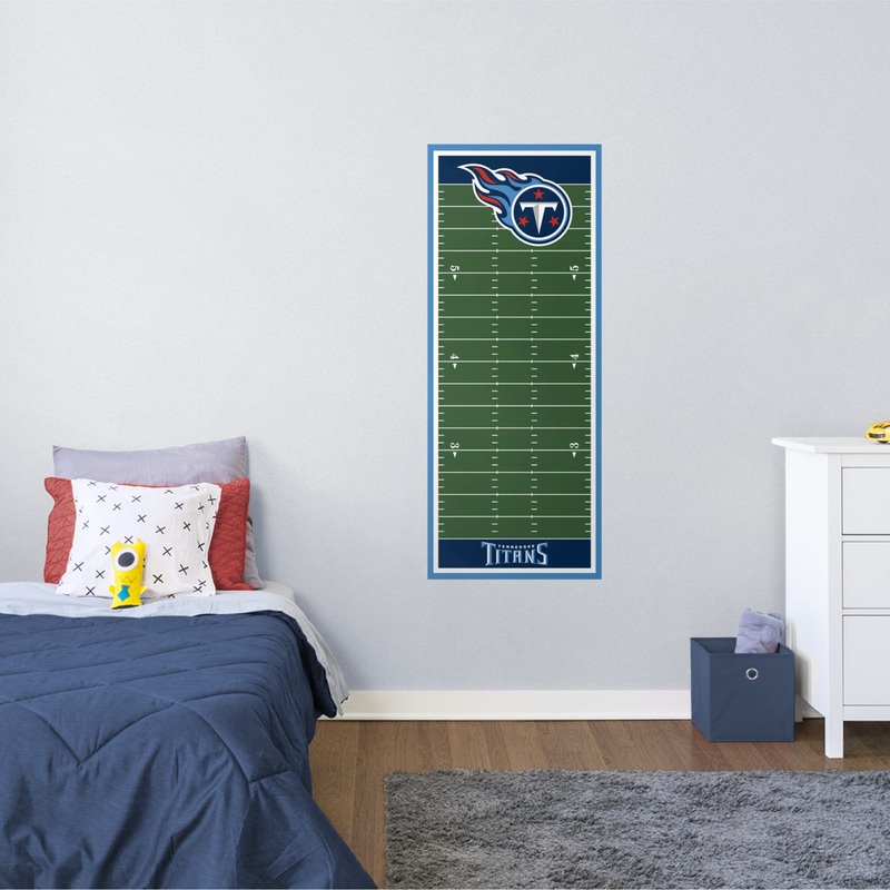 Tennessee Titans – Growth Chart – Official NFL – Reusable Vinyl Wall Decal