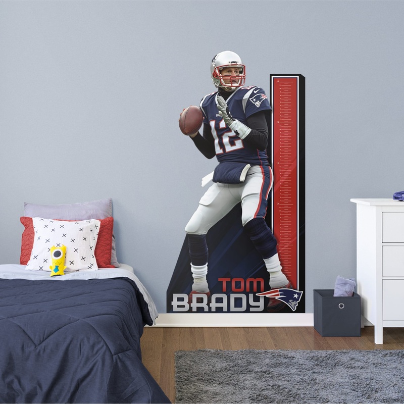 Tom Brady – Growth Chart – Official NFL – New England Patriots – Reusable Vinyl Wall Decal #1