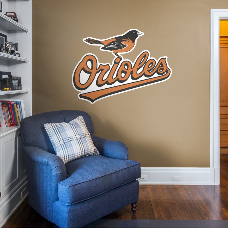 Baltimore Orioles – RealBig Logo Collection – Official MLB – Reusable Vinyl Wall Decals #1