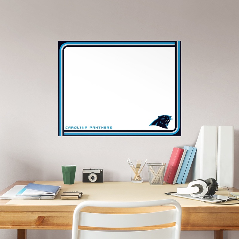 Carolina Panthers – Dry Erase Whiteboard – Official NFL – Reusable Vinyl Wall Decal