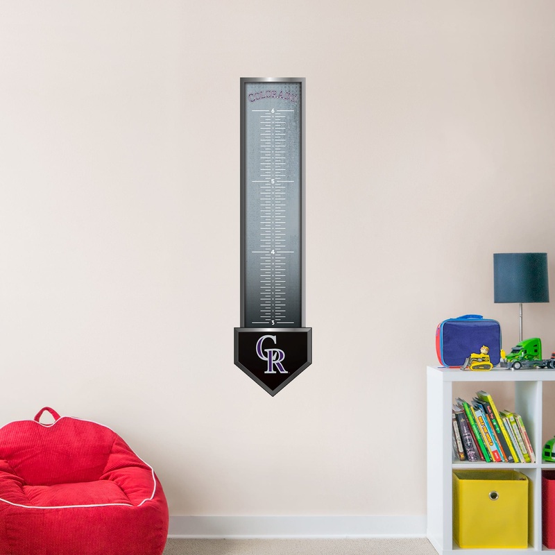 Colorado Rockies – Growth Chart – Official MLB – Reusable Vinyl Wall Decal