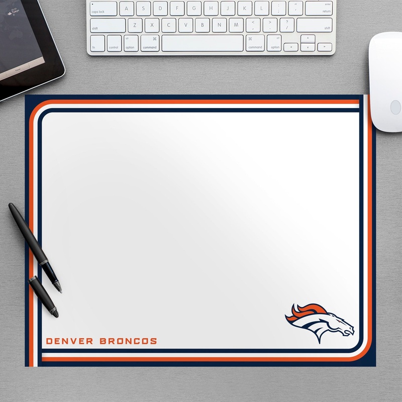 Denver Broncos – Dry Erase Whiteboard – Official NFL – Reusable Vinyl Wall Decal