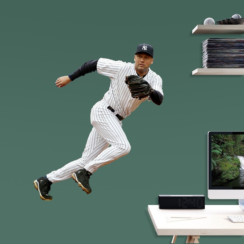Derek Jeter – RealBig Collection – Official MLB – New York Yankees – Reusable Vinyl Wall Decals