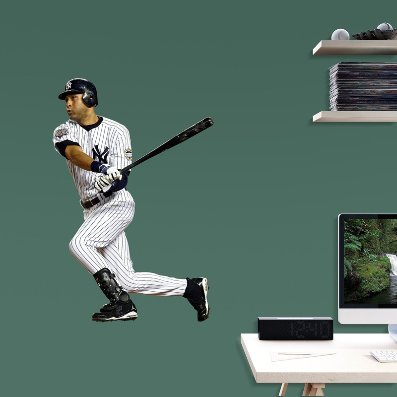 Derek Jeter – RealBig Swing Collection – Official MLB – New York Yankees – Reusable Vinyl Wall Decals