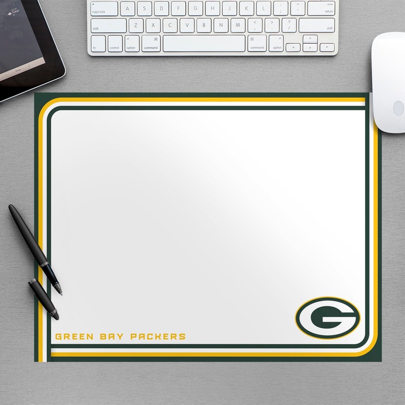 Green Bay Packers – Dry Erase Whiteboard – Official NFL – Reusable Vinyl Wall Decal