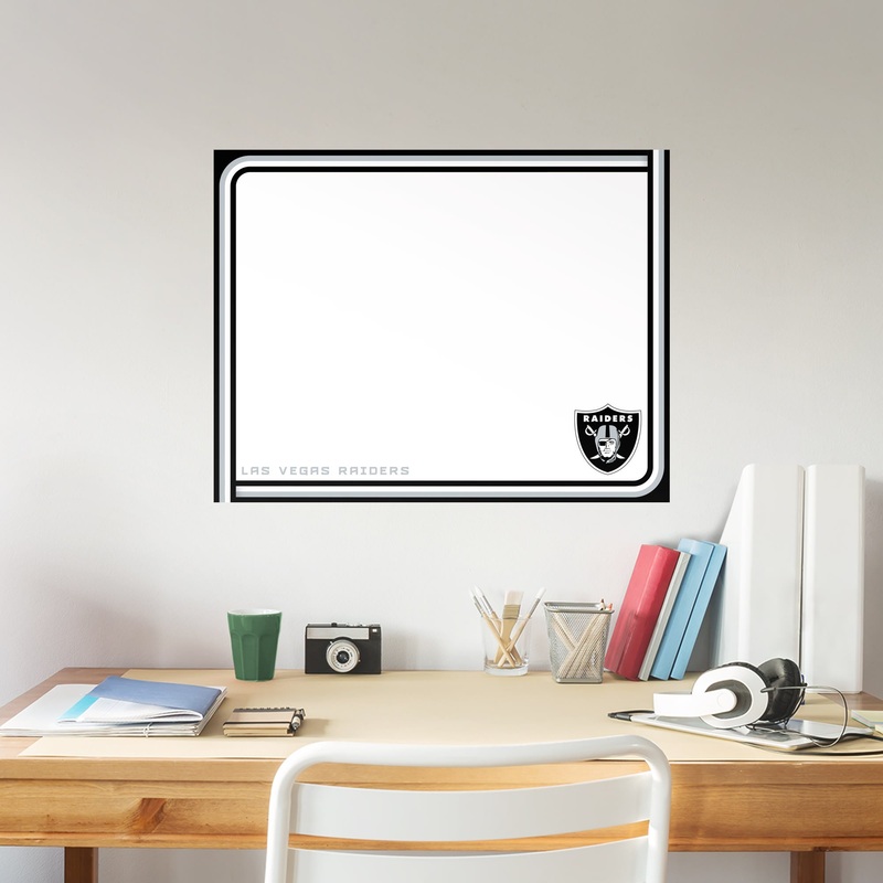 Las Vegas Raiders – Dry Erase Whiteboard – Official NFL – Reusable Vinyl Wall Decal