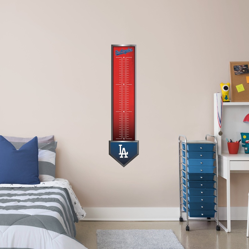 Los Angeles Dodgers – Growth Chart – Official MLB – Reusable Vinyl Wall Decal