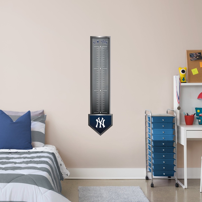 New York Yankees – Growth Chart – Official MLB – Reusable Vinyl Wall Decal