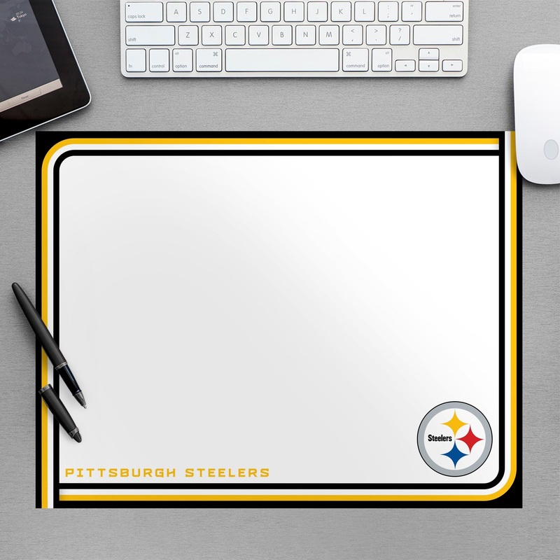 Pittsburgh Steelers – Dry Erase Whiteboard – Official NFL – Reusable Vinyl Wall Decal