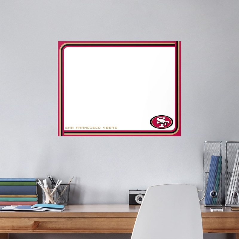 San Francisco 49ers – Dry Erase Whiteboard – Official NFL – Reusable Vinyl Wall Decal