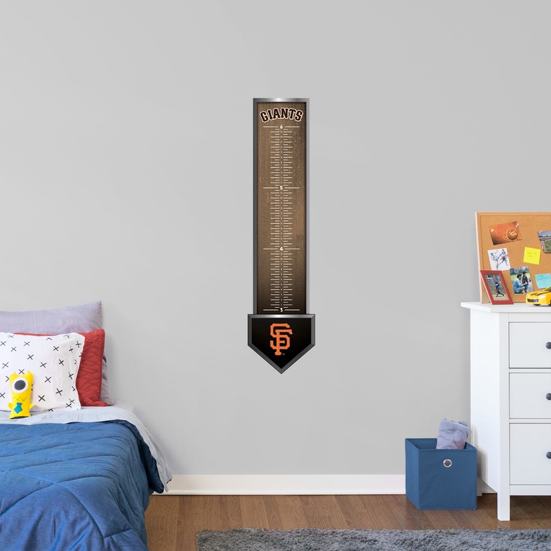 San Francisco Giants – Growth Chart – Official MLB – Reusable Vinyl Wall Decal