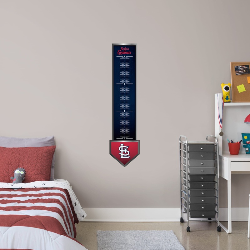 St. Louis Cardinals – Growth Chart – Official MLB – Reusable Vinyl Wall Decal