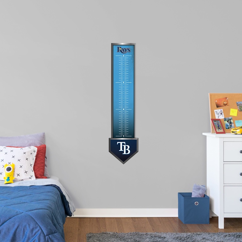 Tampa Bay Rays – Growth Chart – Official MLB – Reusable Vinyl Wall Decal