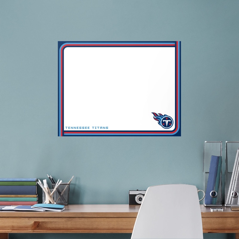 Tennessee Titans – Dry Erase Whiteboard – Official NFL – Reusable Vinyl Wall Decal