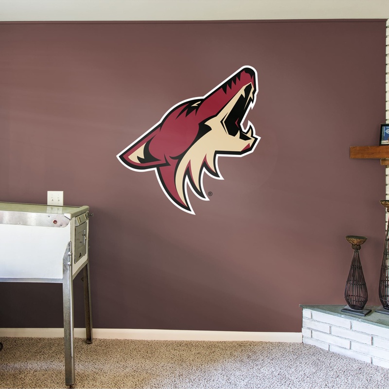 Arizona Coyotes – RealBig Logo Collection – Official NHL – Reusable Vinyl Wall Decals