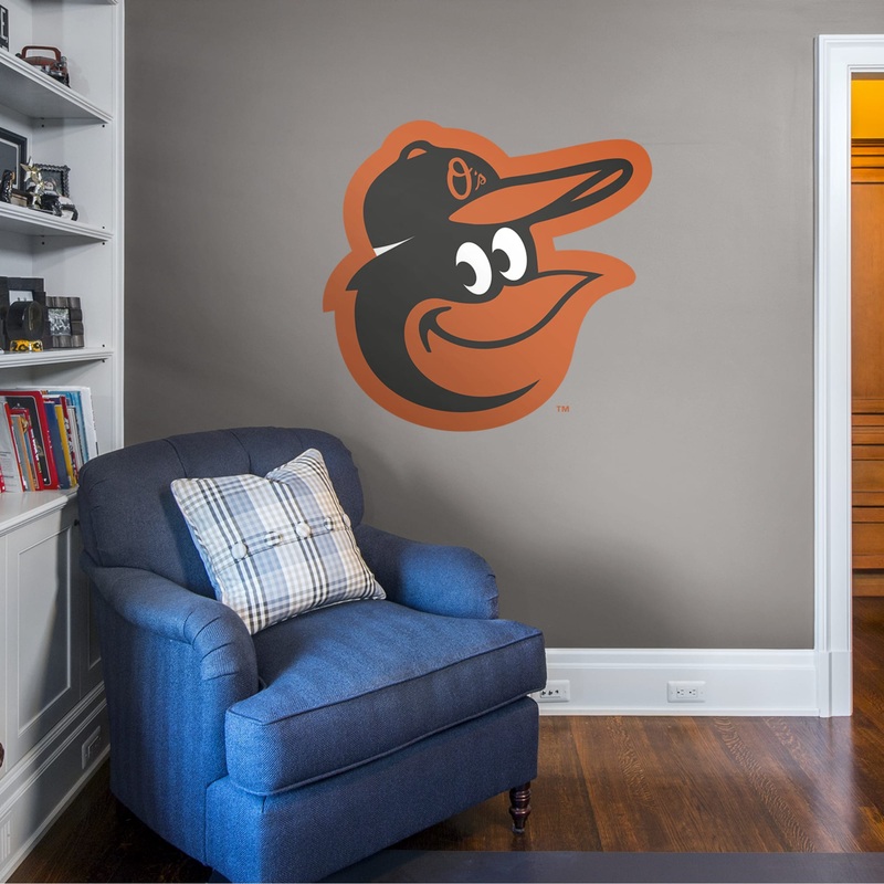 Baltimore Orioles – RealBig Alternate Logo Collection – Official MLB – Reusable Vinyl Wall Decals