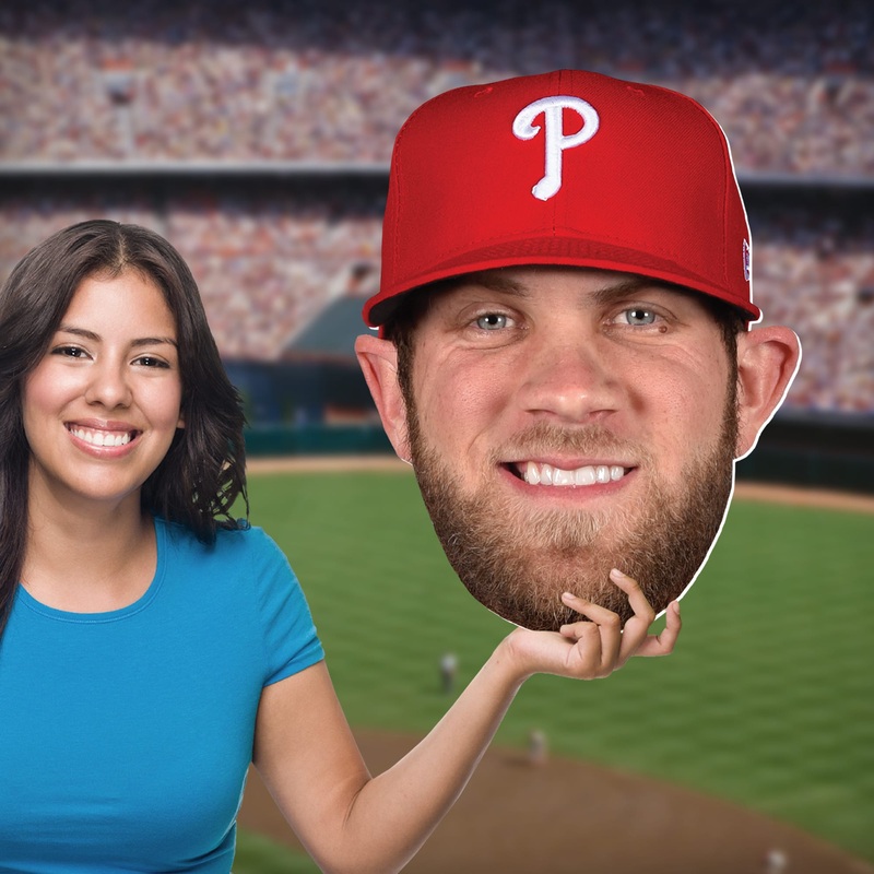 Bryce Harper – Big Head – Official MLB – Philadelphia Phillies – Foam Core Cutout
