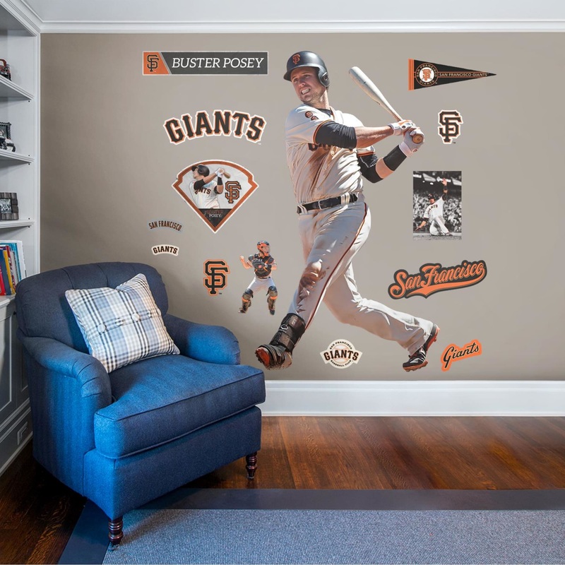 Buster Posey – RealBig Collection – Official MLB – San Francisco Giants – Reusable Vinyl Wall Decals #2