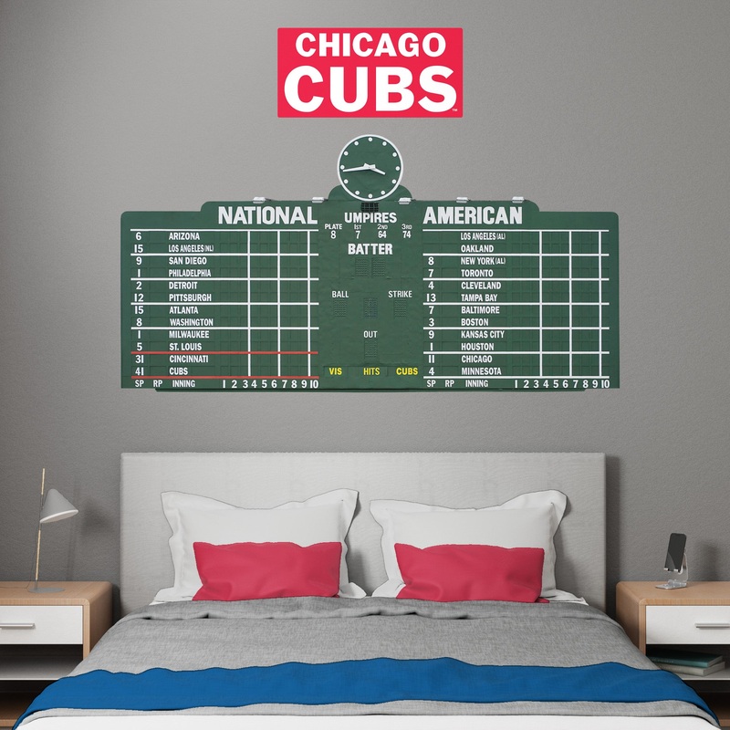 Chicago Cubs – RealBig Scoreboard Collection – Official MLB – Reusable Vinyl Wall Decals #1
