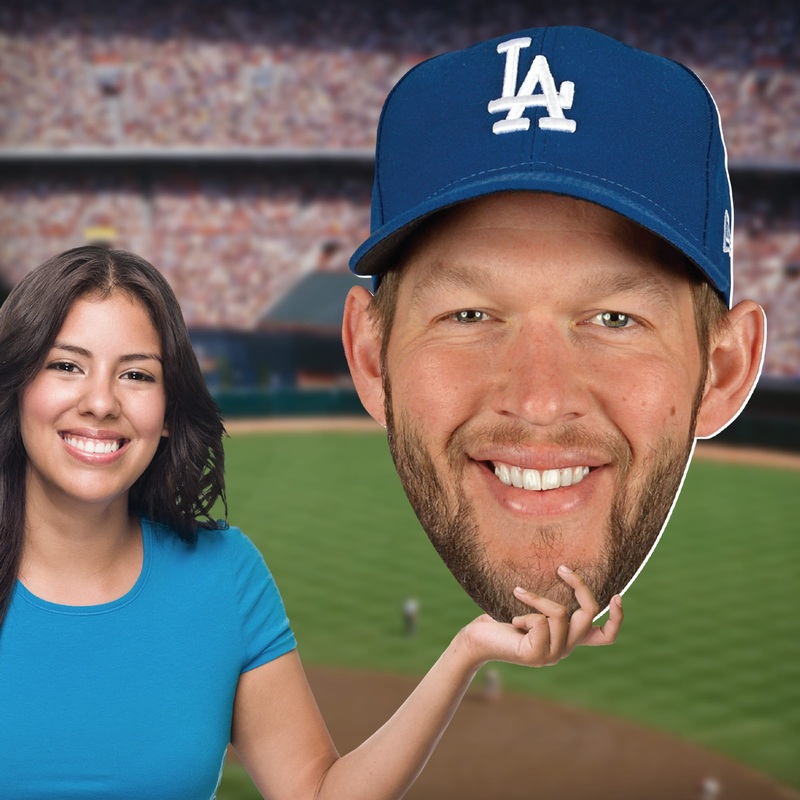 Clayton Kershaw – Big Head – Official MLB – Los Angeles Dodgers – Foam Core Cutout