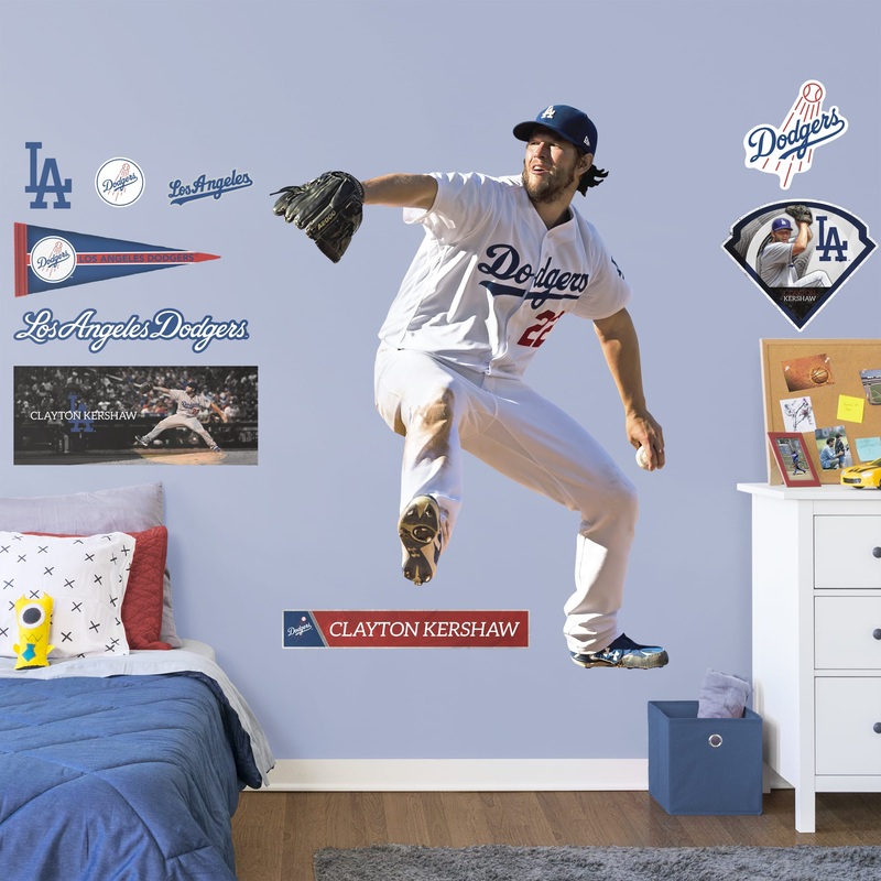 Clayton Kershaw – RealBig Collection – Official MLB – Los Angeles Dodgers – Reusable Vinyl Wall Decals #2