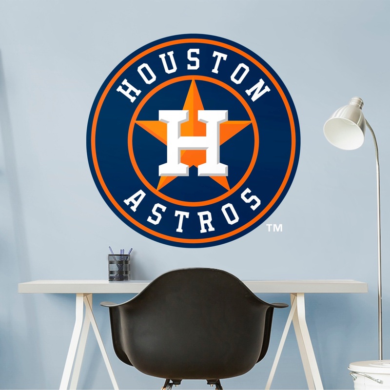 Houston Astros – RealBig Logo Collection – Official MLB – Reusable Vinyl Wall Decals