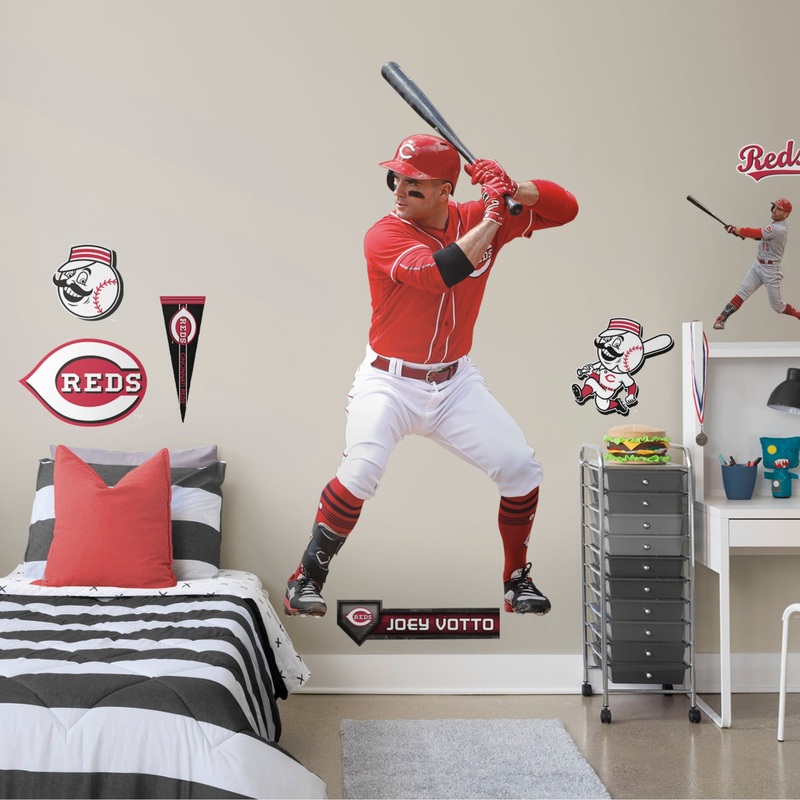 Joey Votto – RealBig Collection – Official MLB – Cincinnati Reds – Reusable Vinyl Wall Decals #1