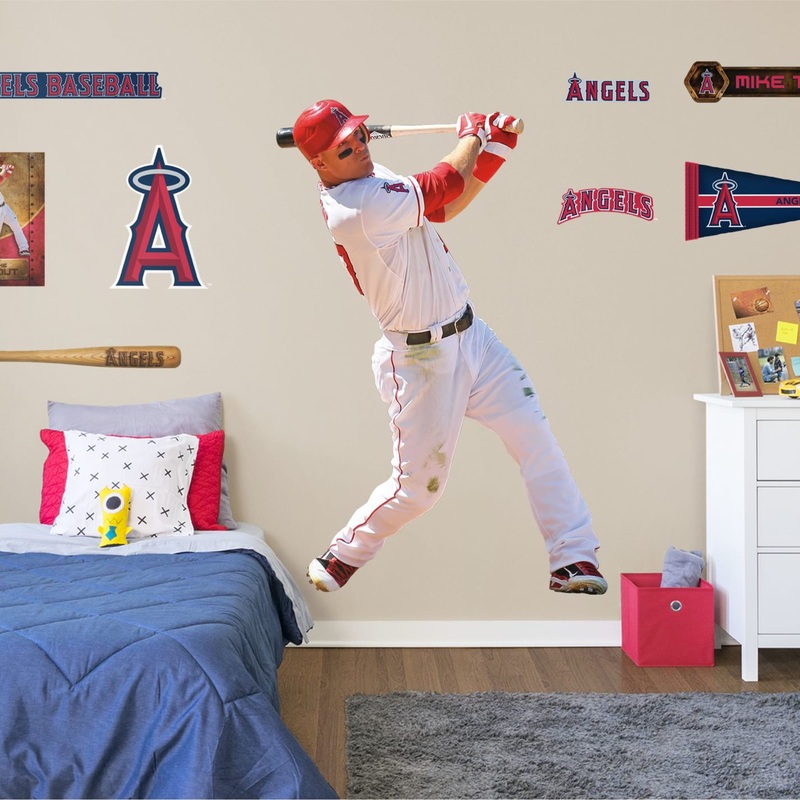 Mike Trout – RealBig Collection – Official MLB – Los Angeles Angels – Reusable Vinyl Wall Decals #2