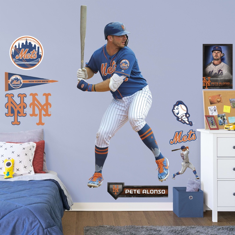 Pete Alonso – RealBig Collection – Official MLB – New York Mets – Reusable Vinyl Wall Decals #1