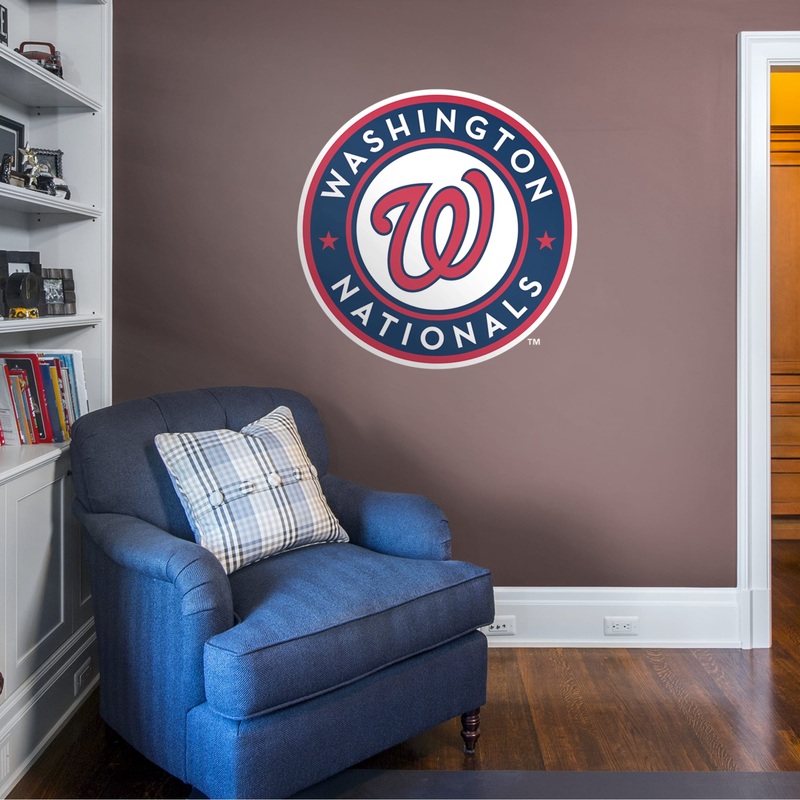 Washington Nationals – RealBig Logo Collection – Official MLB – Reusable Vinyl Wall Decals