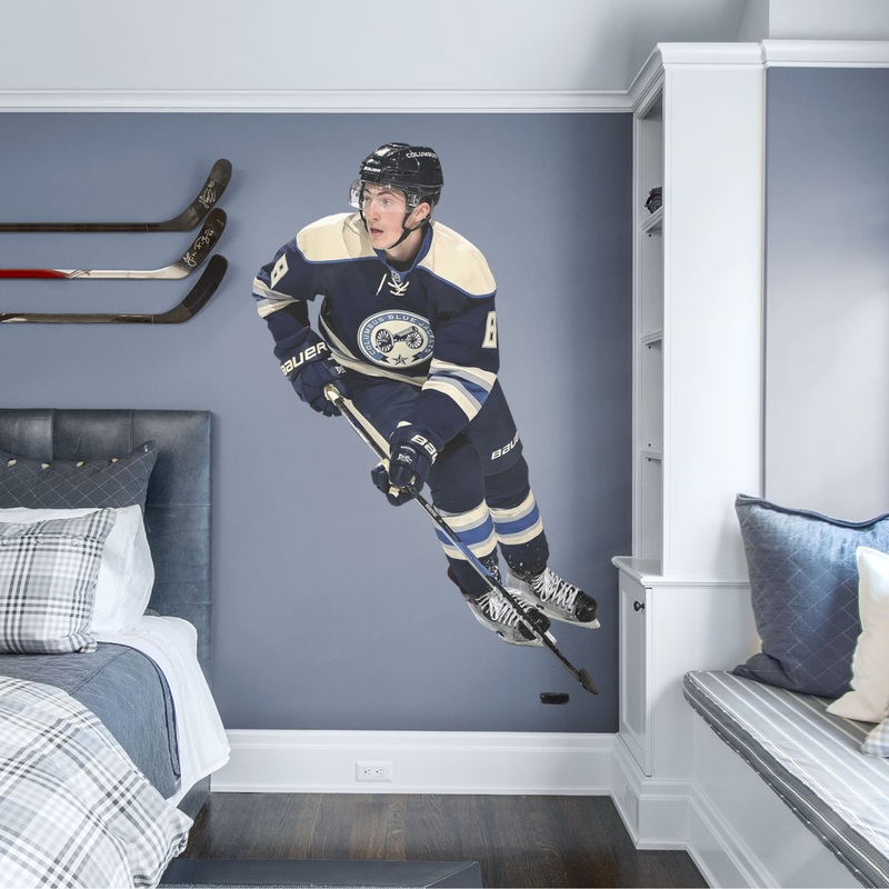 Zach Werenski – RealBig Collection – Official NHL – Columbus Blue Jackets – Reusable Vinyl Wall Decals
