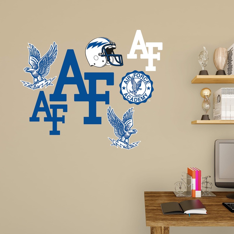 Air Force Falcons – RealBig Logo Assortment Collection – Official NCAA – Reusable Vinyl Wall Decals