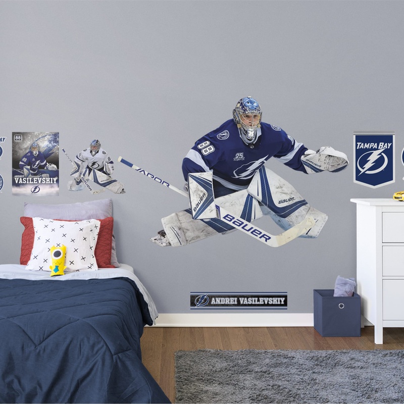 Andrei Vasilevskiy – RealBig Collection – Official NHL – Tampa Bay Lightning – Reusable Vinyl Wall Decals #1