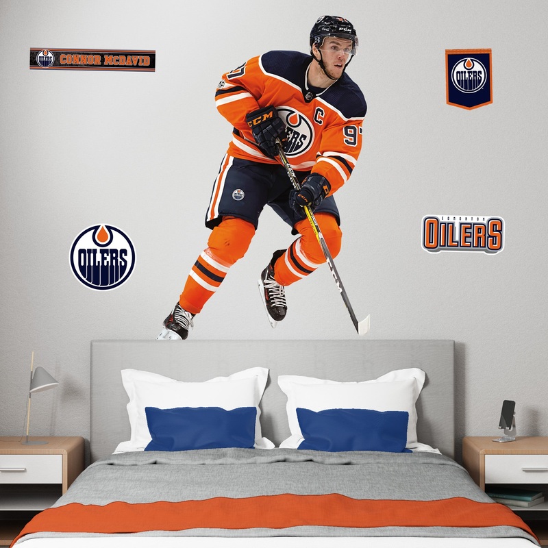 Connor McDavid – RealBig Collection – Official NHL – Edmonton Oilers – Reusable Vinyl Wall Decals #3