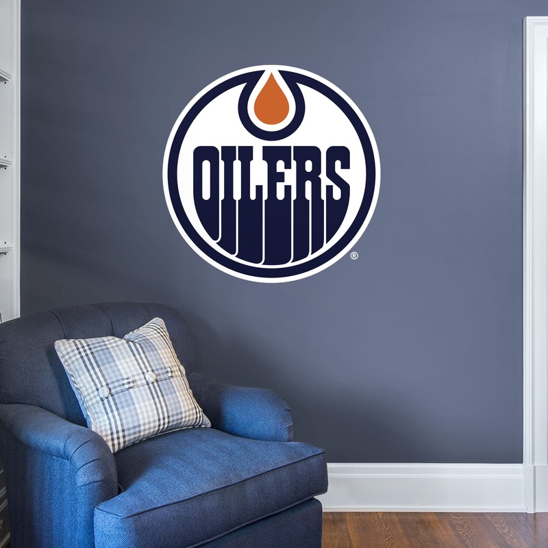 Edmonton Oilers – RealBig Logo Collection – Official NHL – Reusable Vinyl Wall Decals