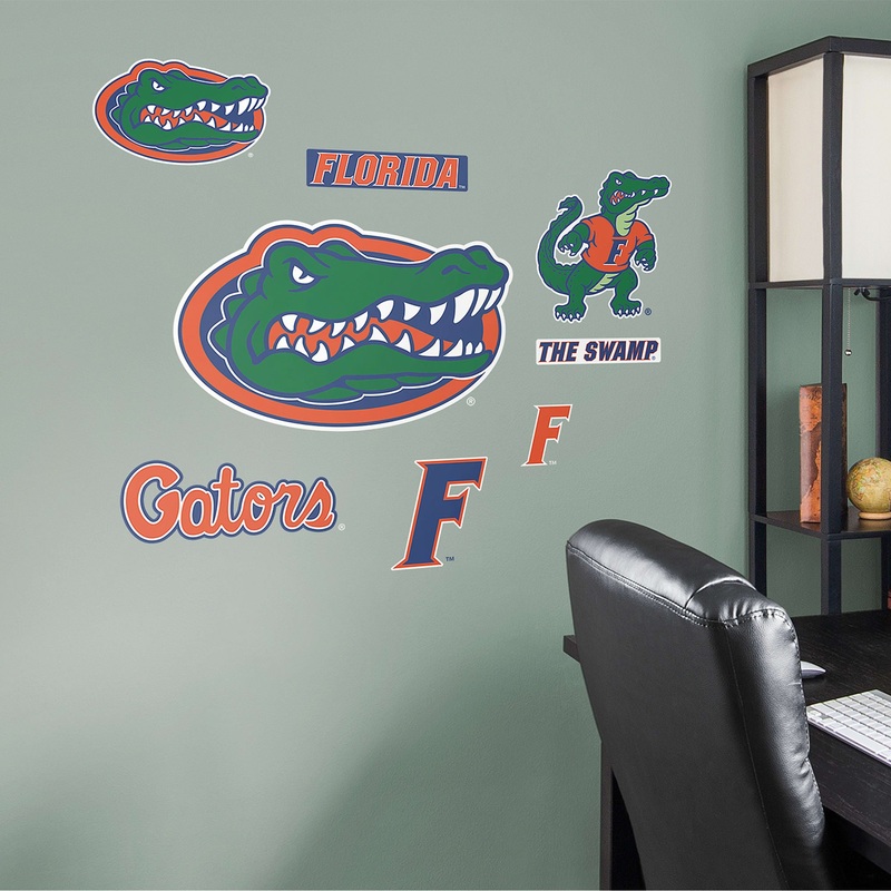 Florida Gators – RealBig Logo Assortment Collection – Official NCAA – Reusable Vinyl Wall Decals