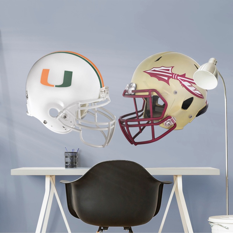 Florida State / Miami – RealBig Rivalry Pack Collection – Official NCAA – Reusable Vinyl Wall Decals