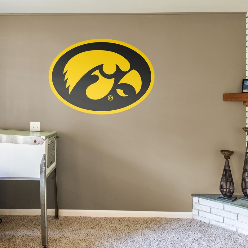 Iowa Hawkeyes – RealBig Logo Collection – Official NCAA – Reusable Vinyl Wall Decals