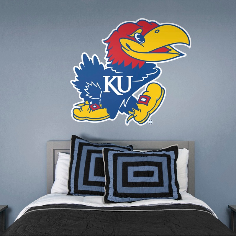 Kansas Jayhawks – RealBig Logo Collection – Official NCAA – Reusable Vinyl Wall Decals