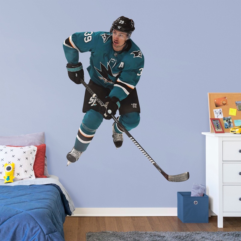 Logan Couture – RealBig Collection – Official NHL – San Jose Sharks – Reusable Vinyl Wall Decals #1