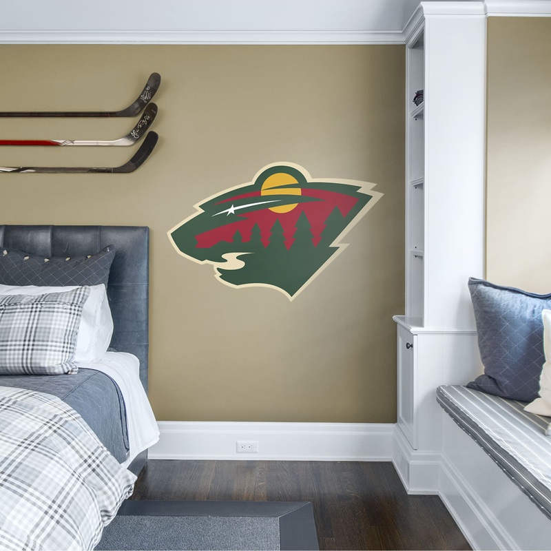 Minnesota Wild – RealBig Logo Collection – Official NHL – Reusable Vinyl Wall Decals