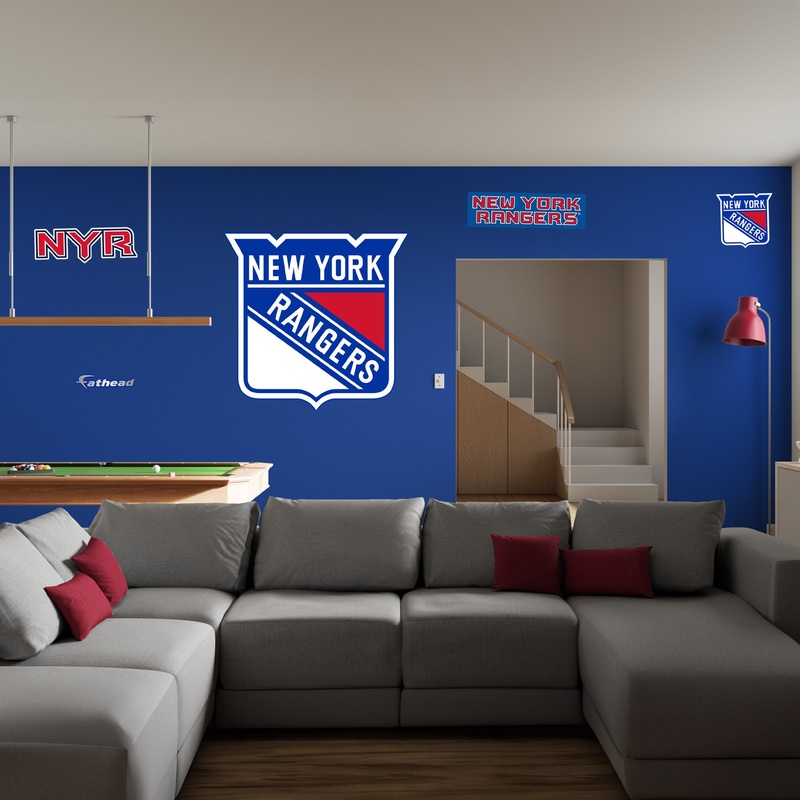 New York Rangers – RealBig Logo Collection – Official NHL – Reusable Vinyl Wall Decals