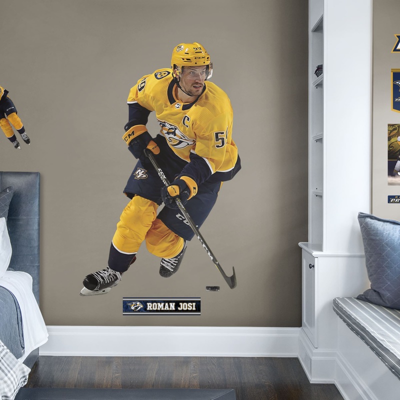 Roman Josi – RealBig Collection – Official NHL – Nashville Predators – Reusable Vinyl Wall Decals #1