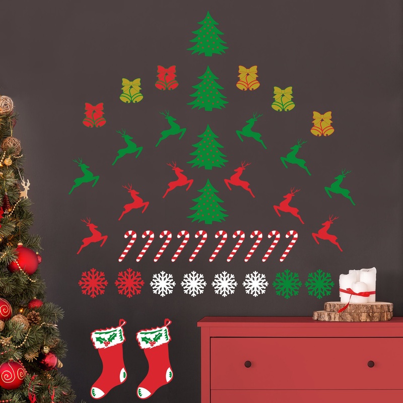 CHRISTMAS SILOUETTE COLLECTION – REMOVABLE VINYL DECAL