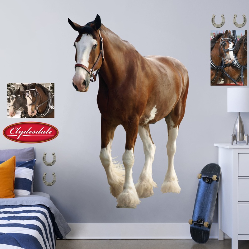 Clydesdale        –   Removable     Adhesive Decal