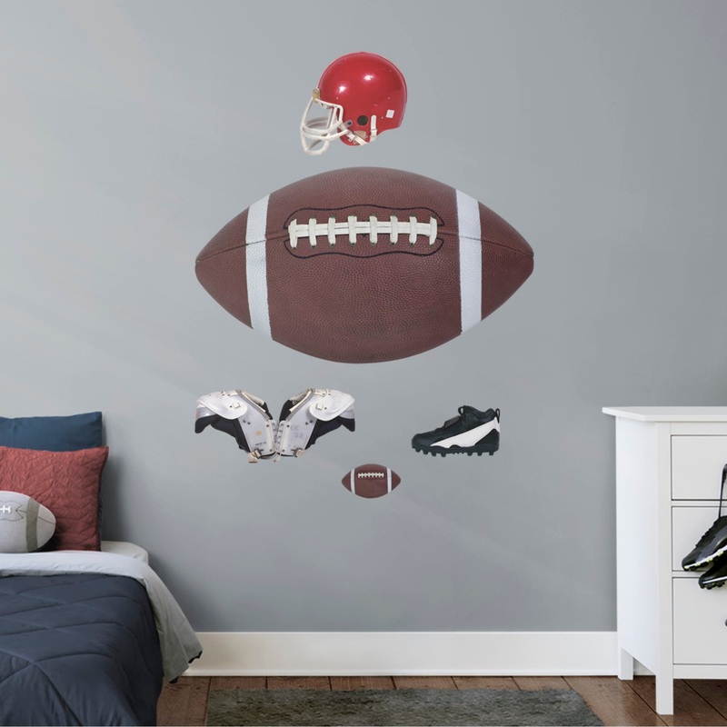 Football: Assorted Graphics – Removable Vinyl Decal